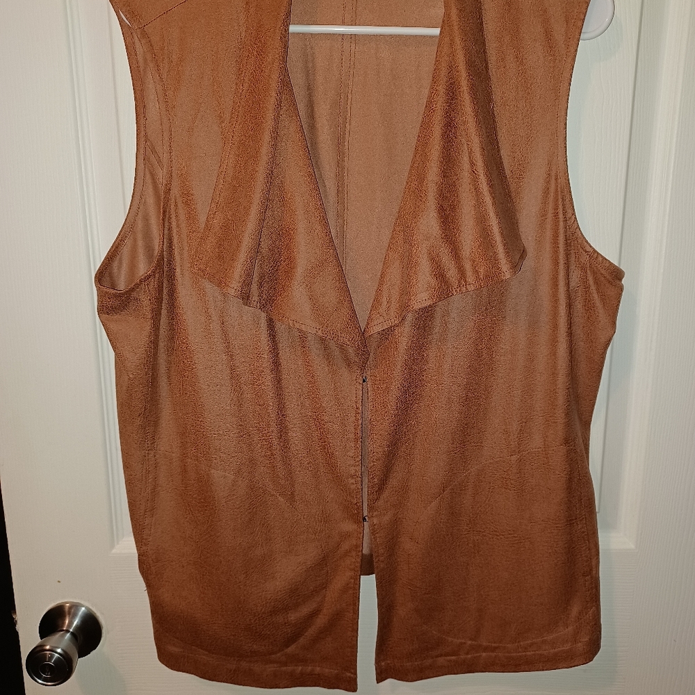 Belle Gray Salmon Pink Vest